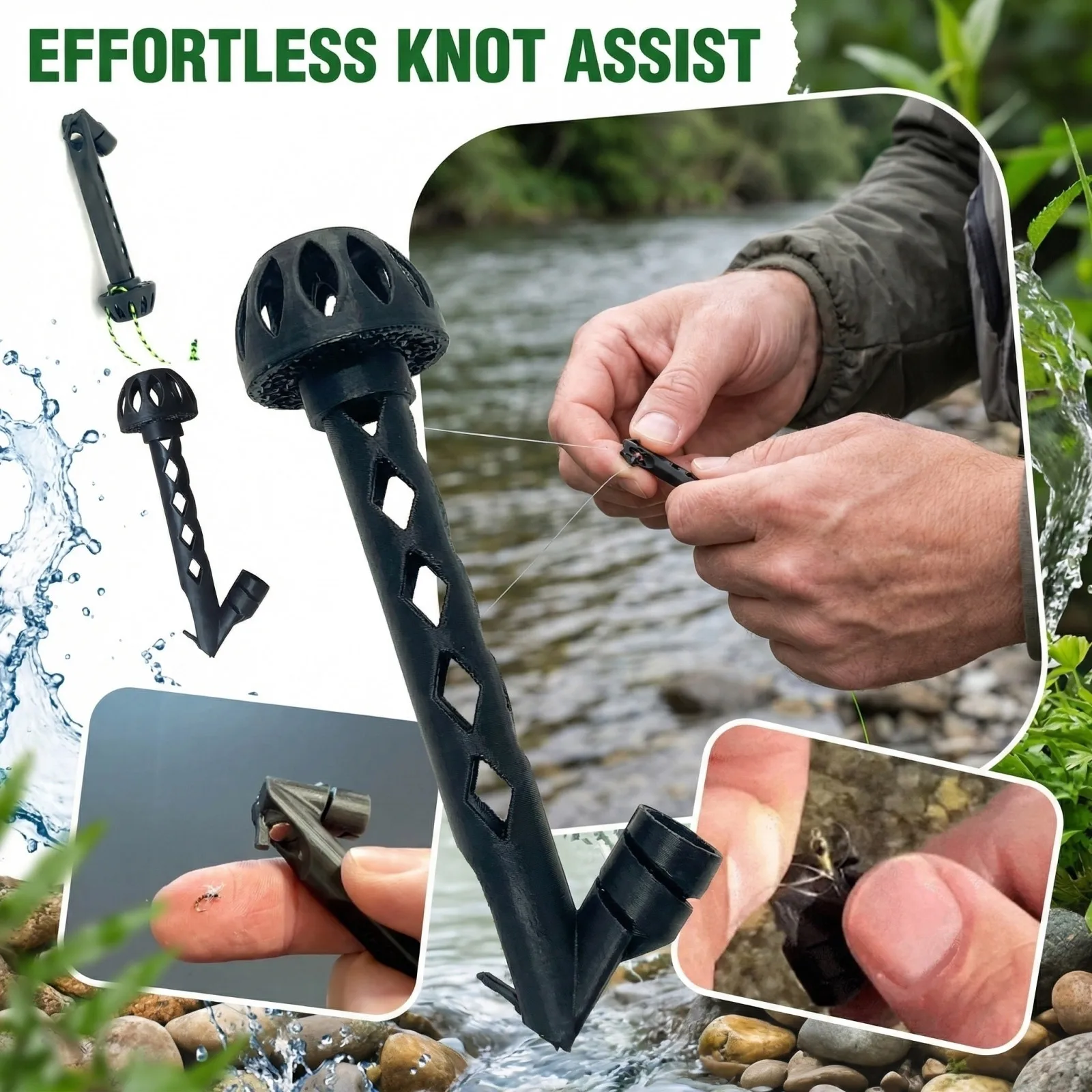 Fishing Equipment Fly - Magnetic Knot Tying Tool Flying Line