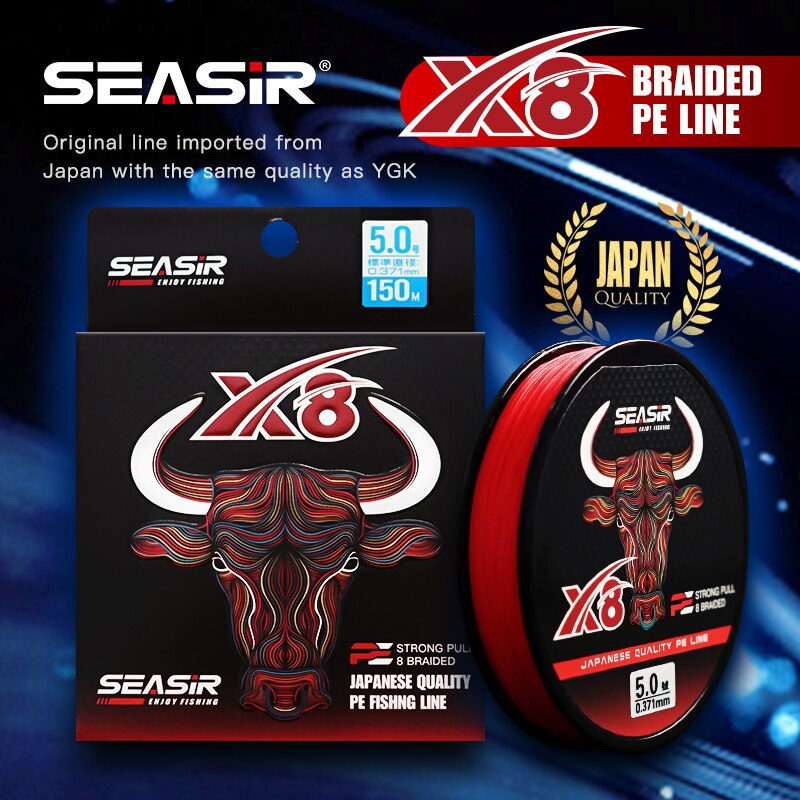 Fishing Equipment Bundle - Seasir RedBull 8 Braided Pe Fishing