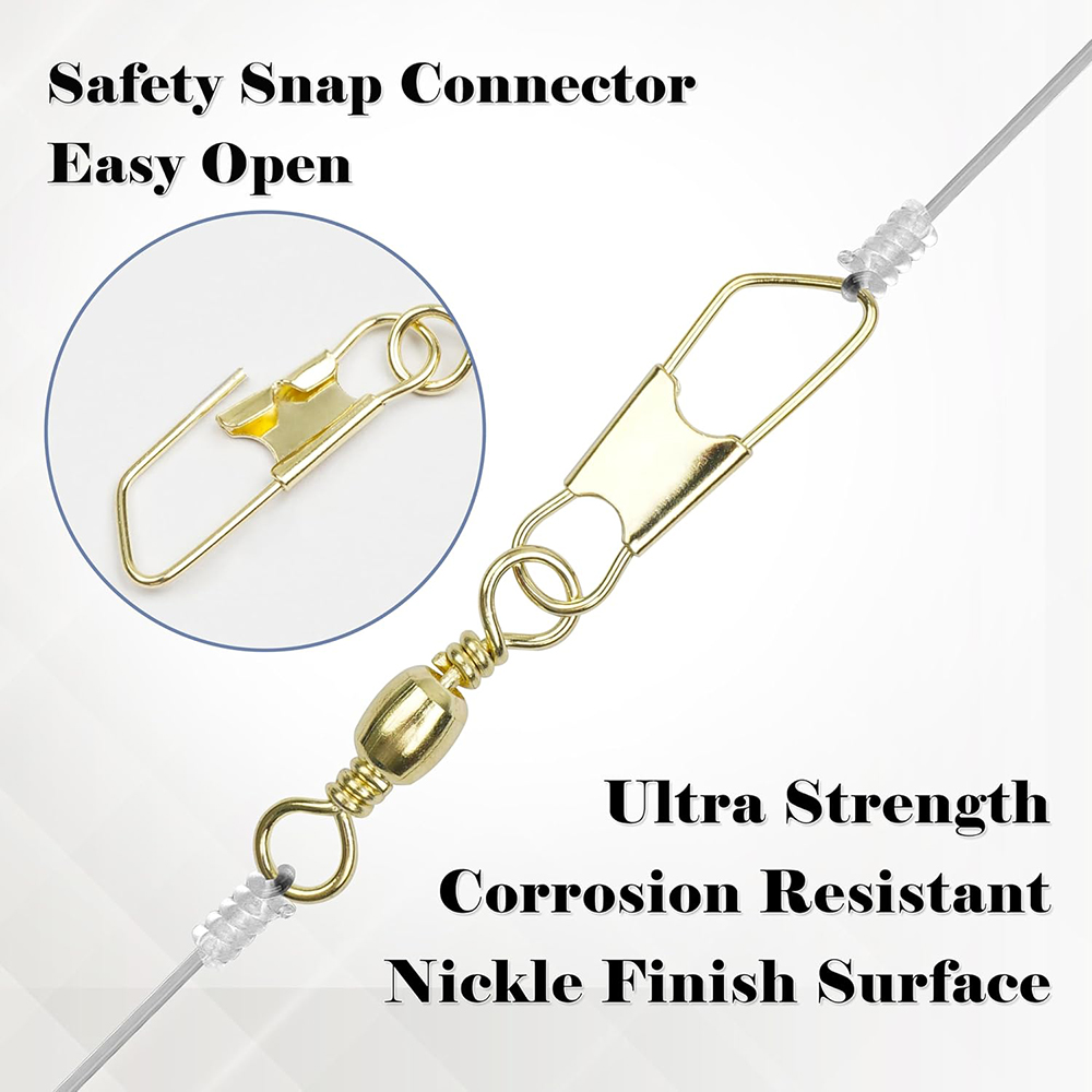 50Pcs Gold Fishing Barrel Swiv - Fishing Equipment Shop のレビューと価格