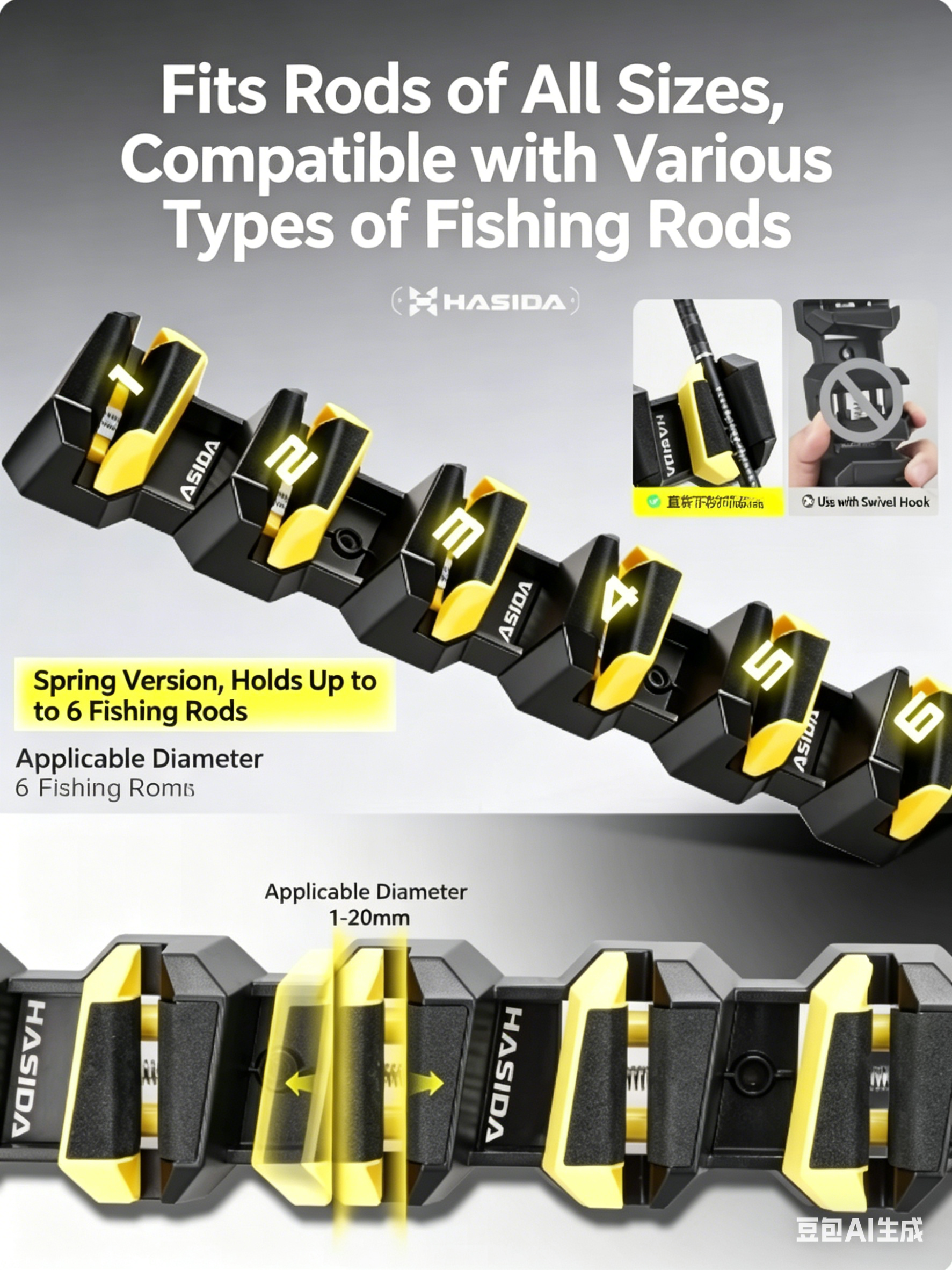 HISTAR Soft Rubber Wall-Mounte - Fishing Equipment Tackle のレビューと価格