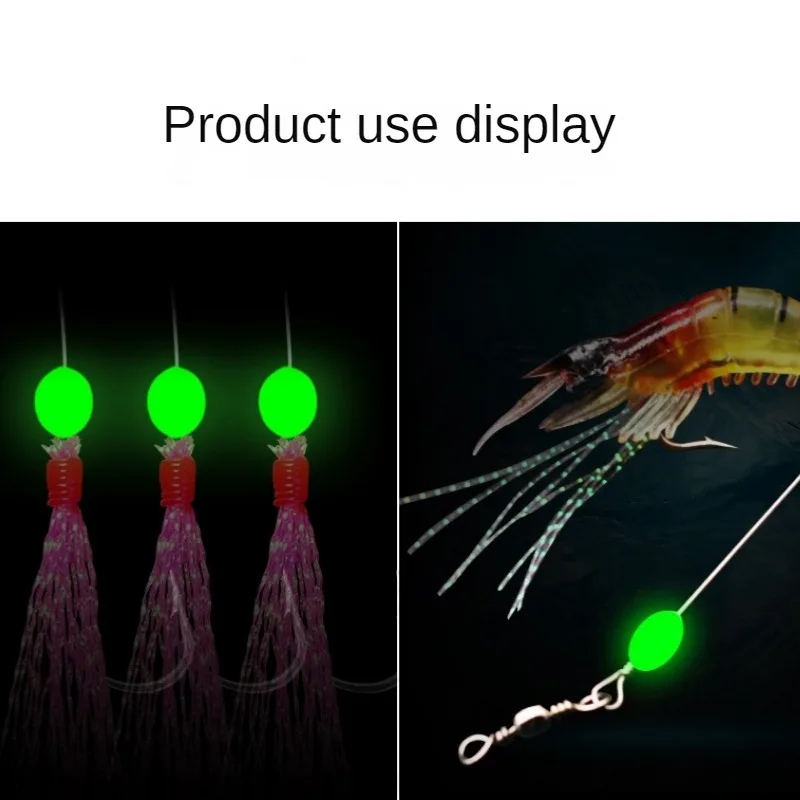 100pcs/lot Oval Night Luminous - Fishing Equipment Tackle のレビューと価格