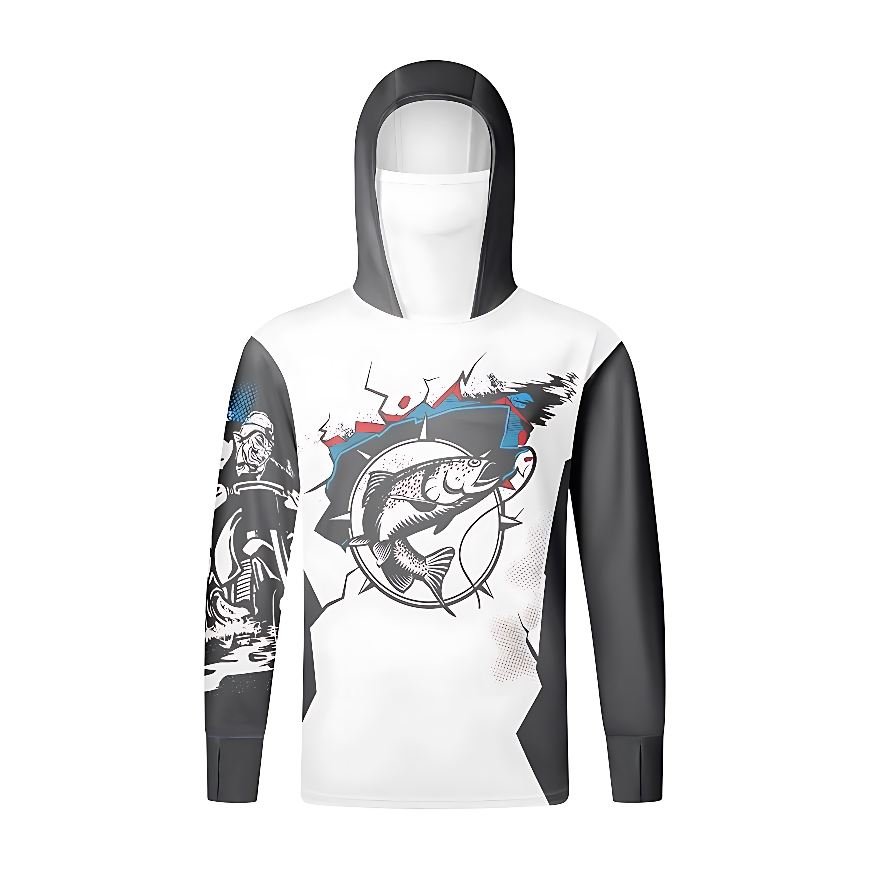 Fishing hooded sweatshirt swim - Fishing Equipment In China のレビューと価格