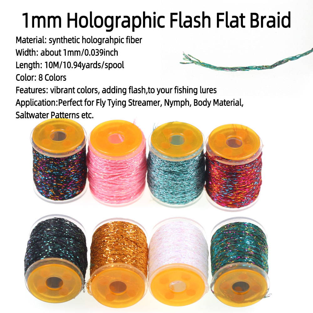10m/Spool 1mm Holographic Flas - Fishing Equipment Bundle のレビューと価格