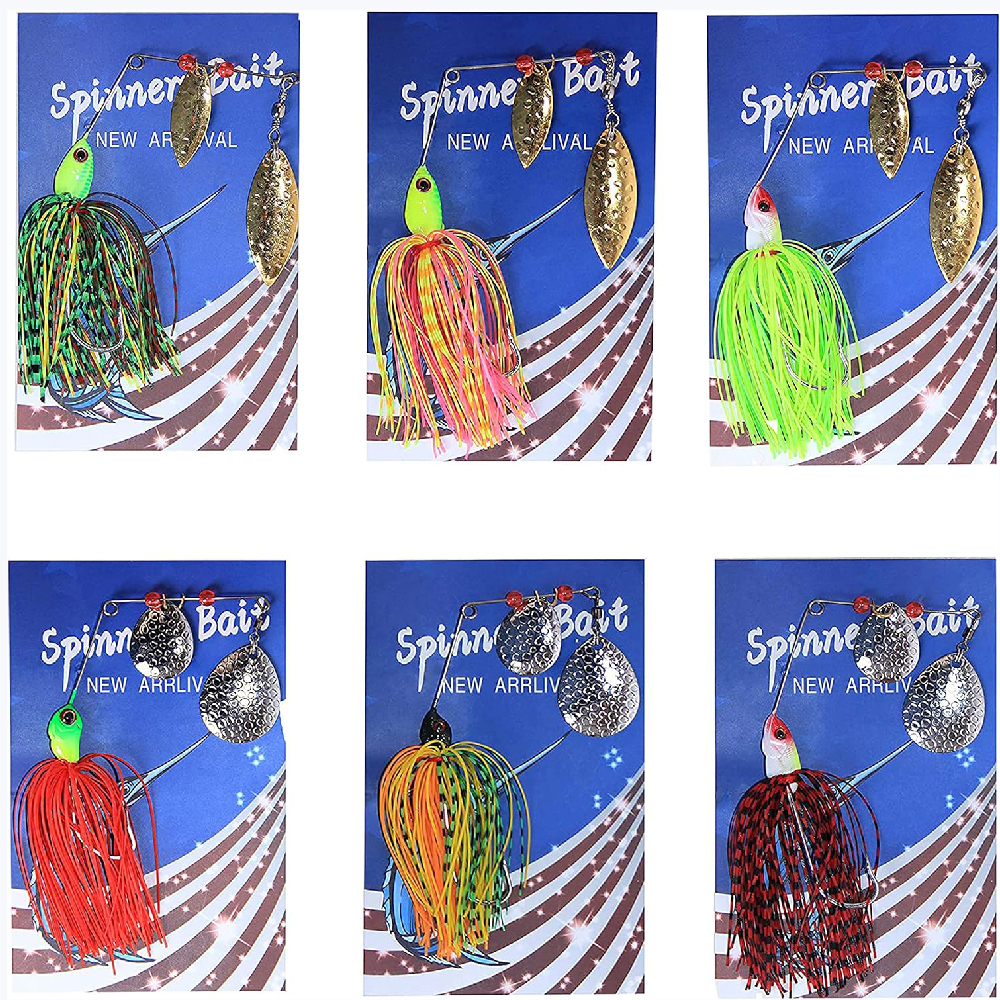 6pcs Spinnerbait Fishing Lures - Fishing Equipment Shop のレビューと価格