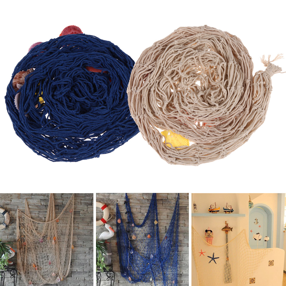 Nautical Fishing Net Wall Deco - Fishing Equipment Net のレビューと価格