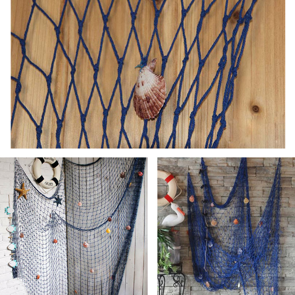 Nautical Fishing Net Wall Deco - Fishing Equipment Net のレビューと価格