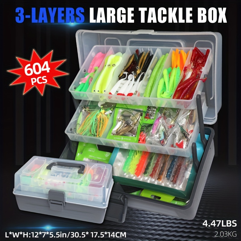604pcs Fishing Lures Bait Tack - Fishing Equipment In China のレビューと価格
