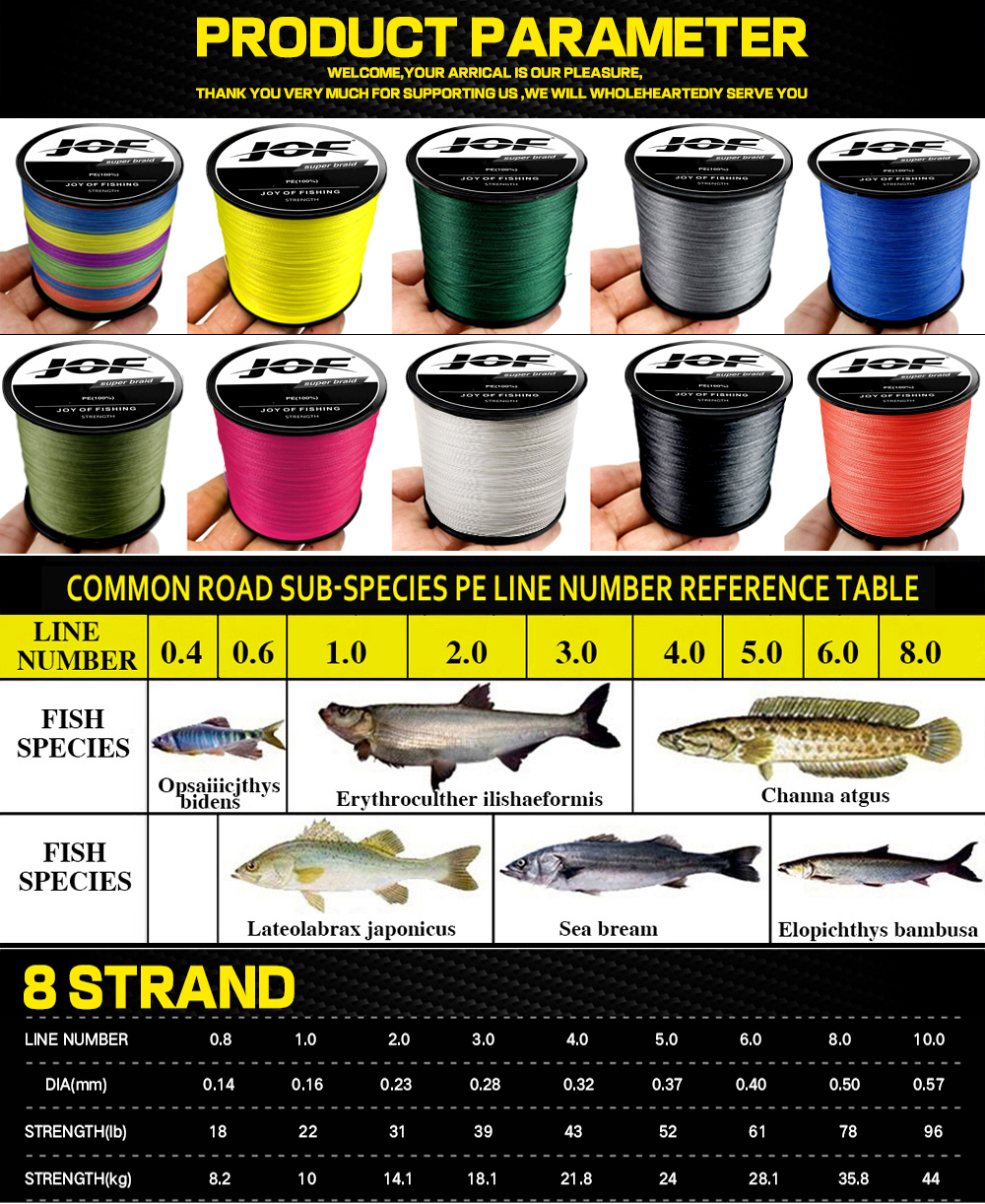 JOF X8 Upgrade Braid Fishing L - Fishing Equipment Bundle のレビューと価格