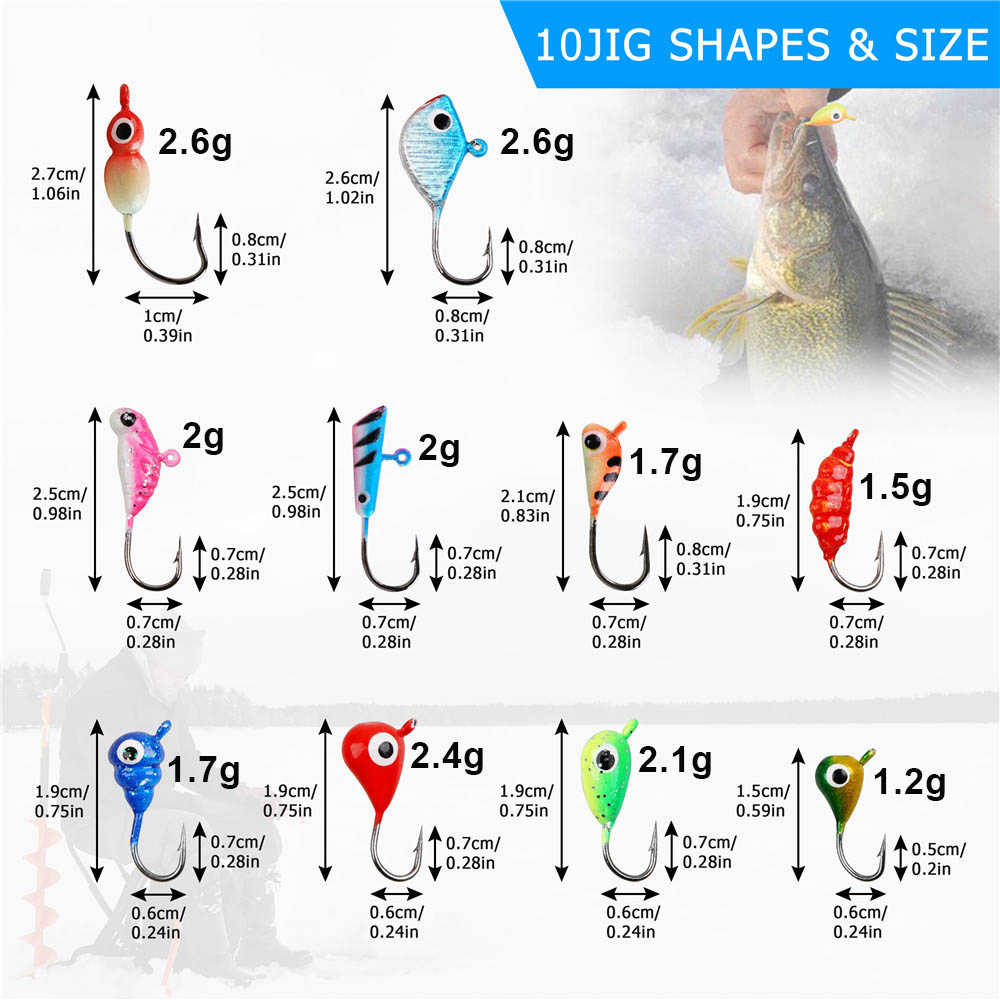 24Pcs ice fishing gear Kit Lum - Fishing Equipment Shop のレビューと価格