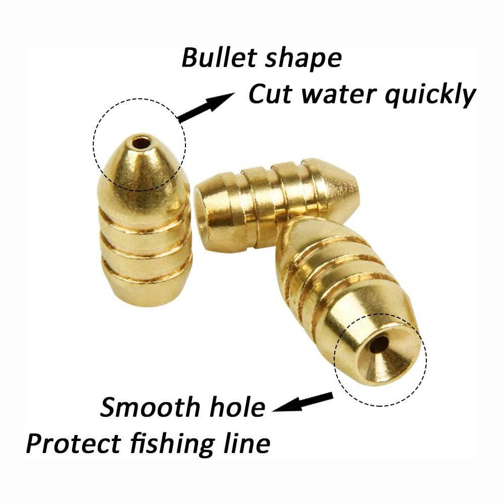 10Pcs Brass Fishing Weight Cop - Fishing Equipment Shop のレビューと価格
