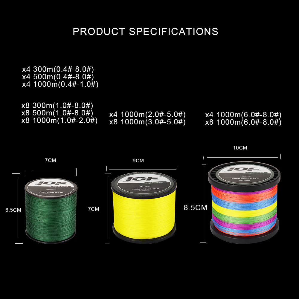 JOF Fishing Line 500M 300M 100 - Fishing Equipment Bundle のレビューと価格