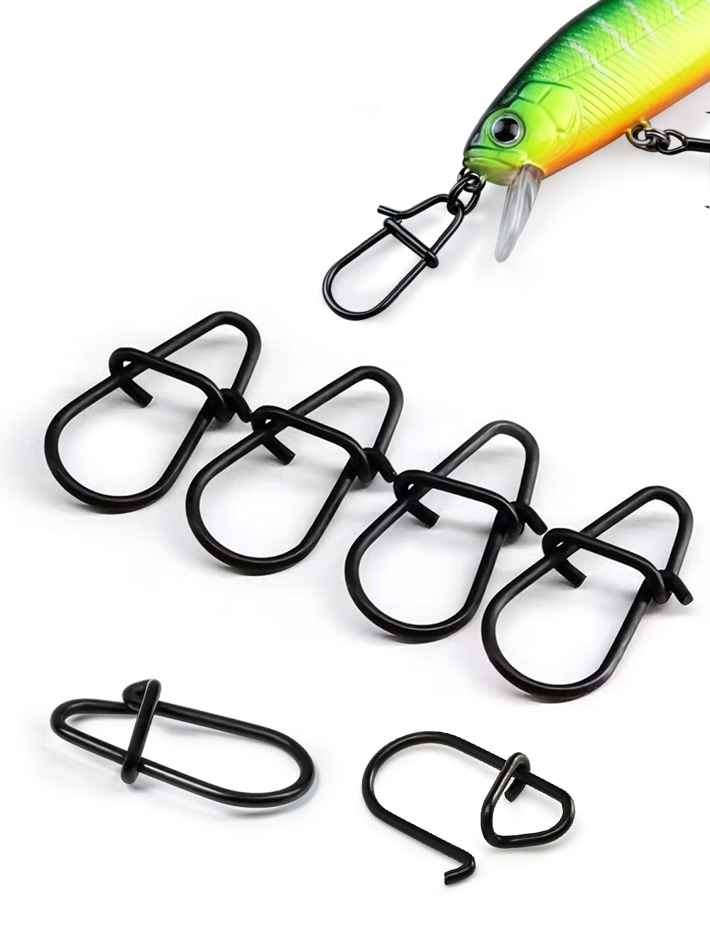 GOBAIT 100Pcs Black Stainless  - Fishing Equipment Tackle のレビューと価格