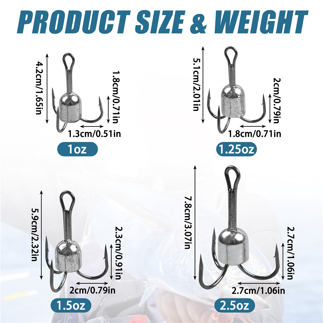 10PCS Snagging treble hooks We - Fishing Equipment Shop のレビューと価格