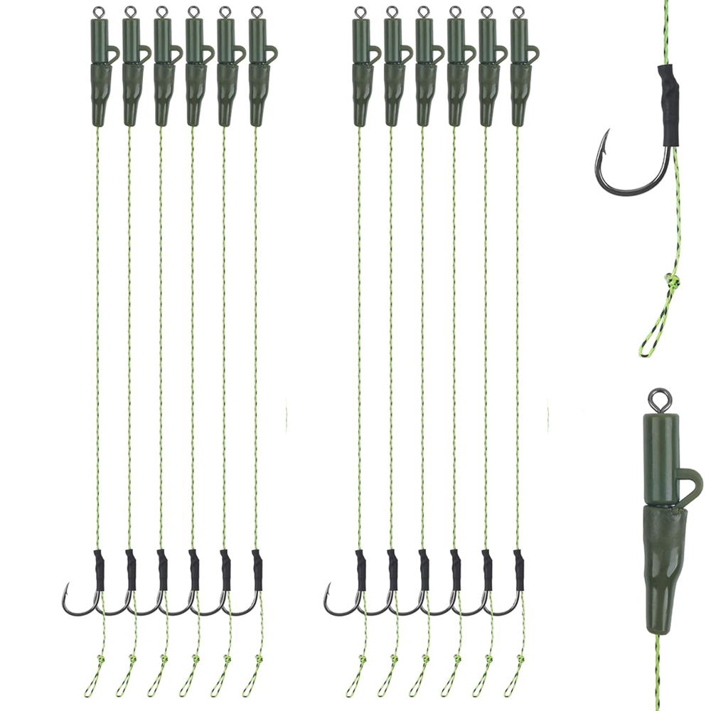 12Pcs Carp fishing hair rigs P - Fishing Equipment Shop のレビューと価格