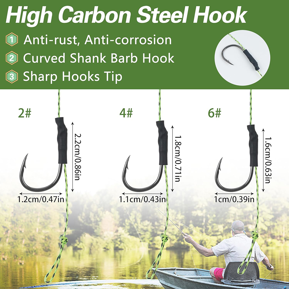 12Pcs Carp fishing hair rigs P - Fishing Equipment Shop のレビューと価格
