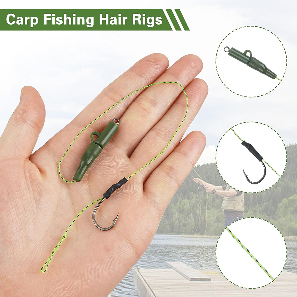 12Pcs Carp fishing hair rigs P - Fishing Equipment Shop のレビューと価格
