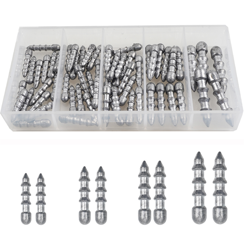 60PCS Nail weights Worm Fishin - Fishing Equipment Tackle のレビューと価格