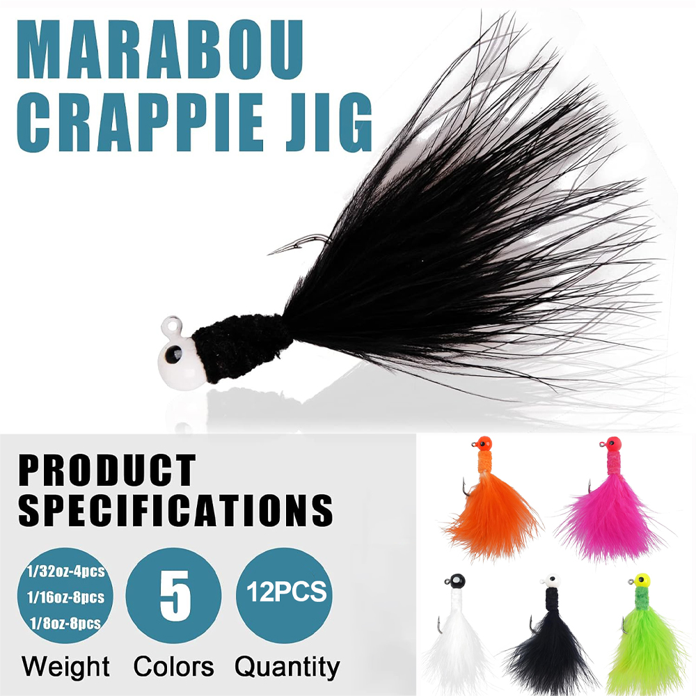 12Pcs Jig Heads for Fishing Cr - Fishing Equipment Shop のレビューと価格