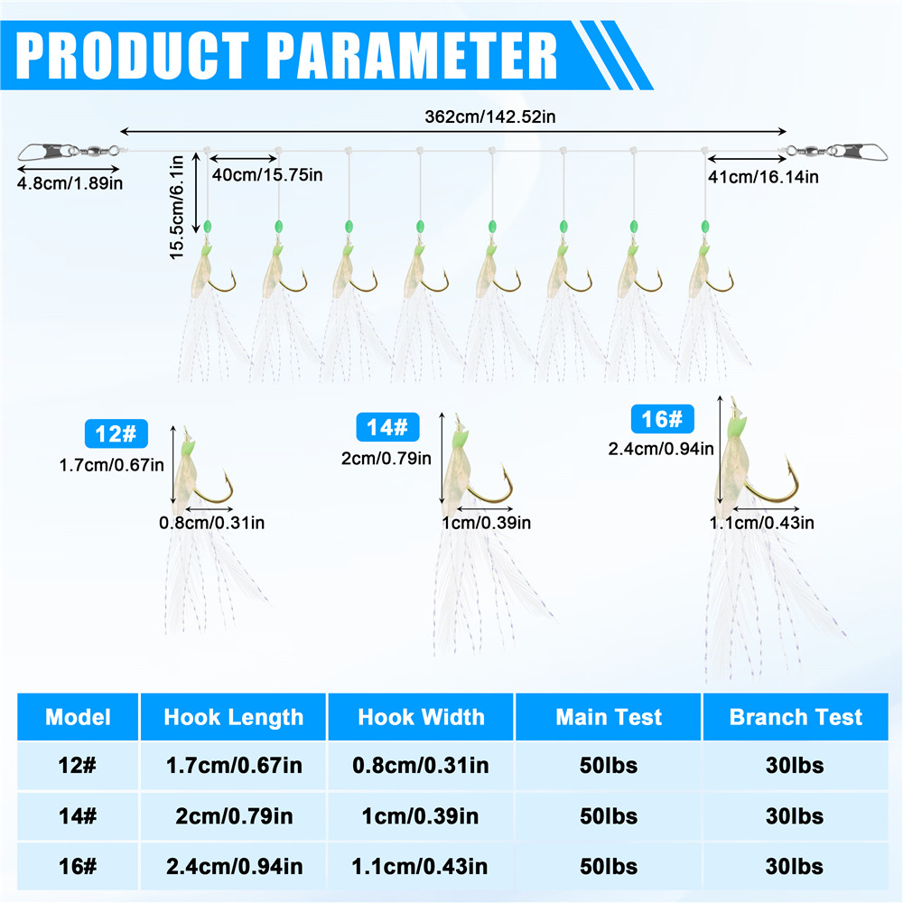 24Pcs=3Packs  8 in 1 Feather F - Fishing Equipment Shop のレビューと価格