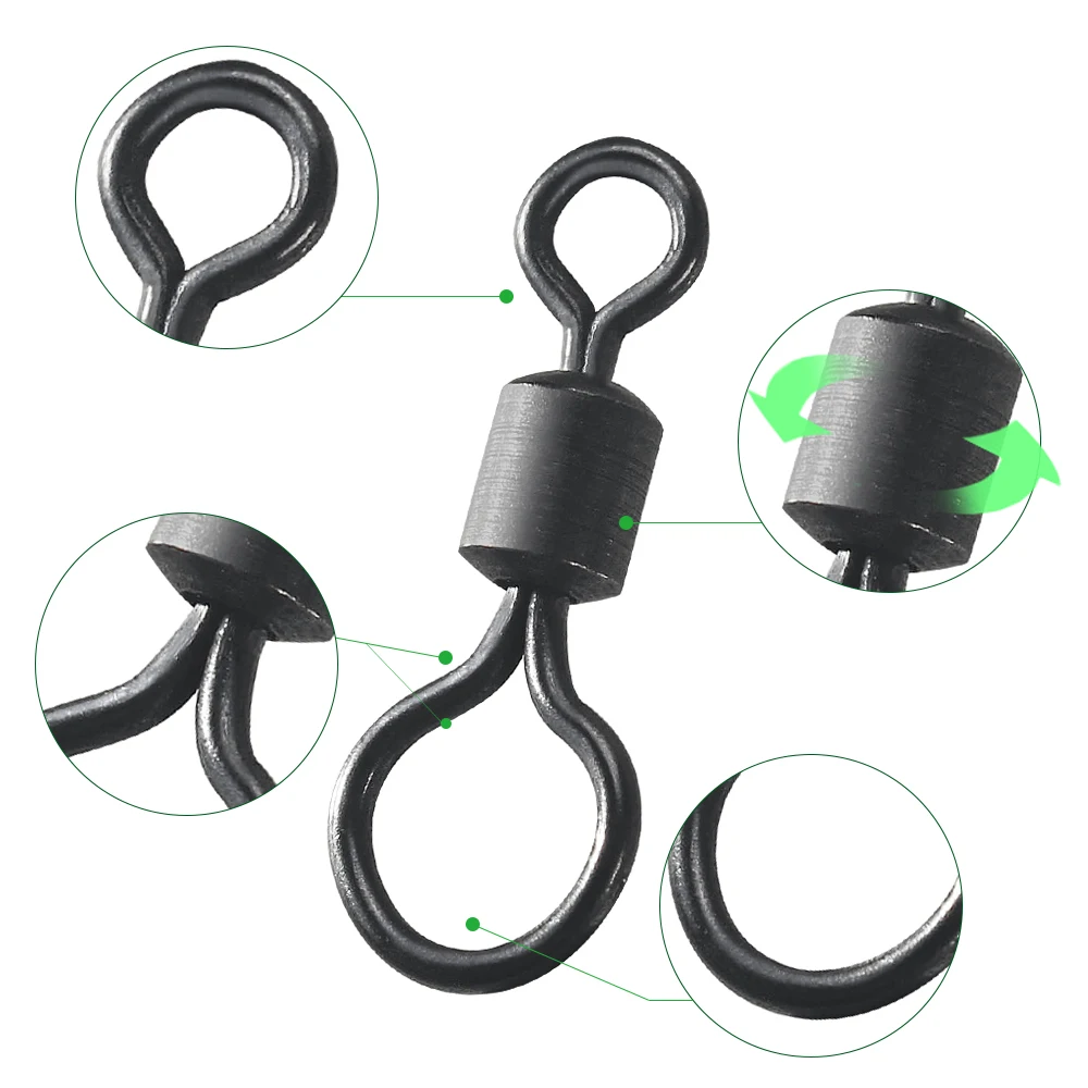 100pcs Carp Fishing Swivel Big - Fishing Equipment Tackle のレビューと価格