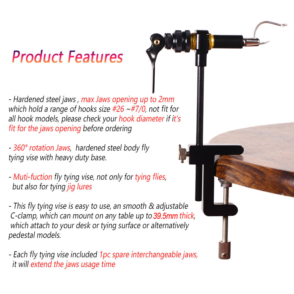 Bimoo 360° Rotation C-Clamp Fl - Fishing Equipment Fly のレビューと価格