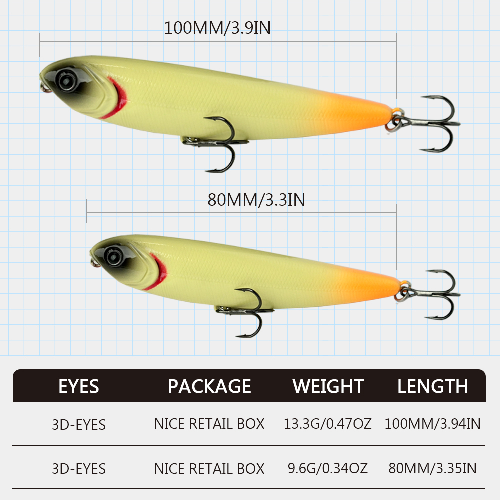 WATERBOY 8cm 9g 10cm 13g Penci - Fishing Equipment Market のレビューと価格