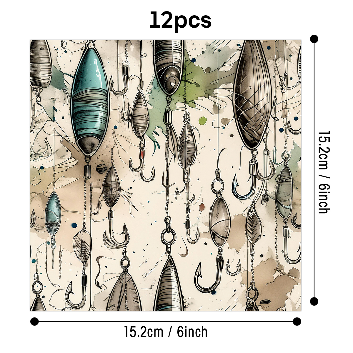 12pcs Vintage Fishing Lure Pat - Fishing Equipment Tackle のレビューと価格