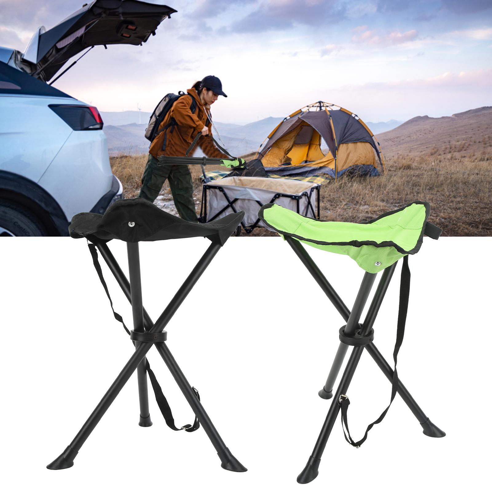 Folding Tripod Stool 600D Oxfo - Fishing Equipment Net のレビューと価格