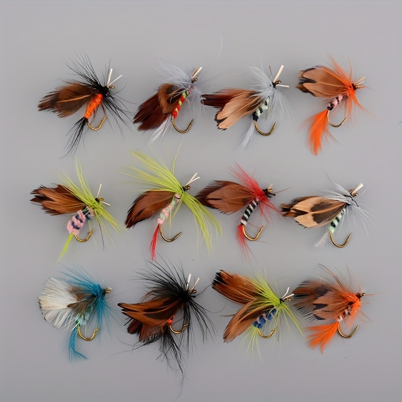 12pc Premium Fly Fishing Flies - Fishing Equipment Fly のレビューと価格