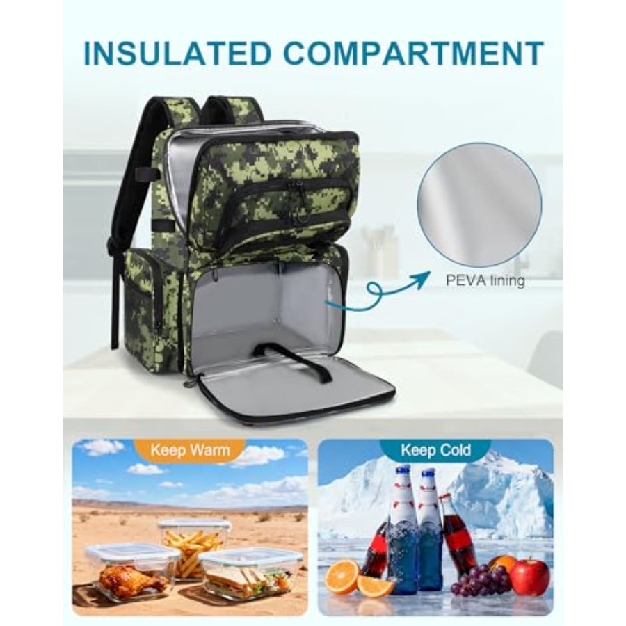 Fishing Backpack with Rod Hold - Fishing Equipment Tackle のレビューと価格