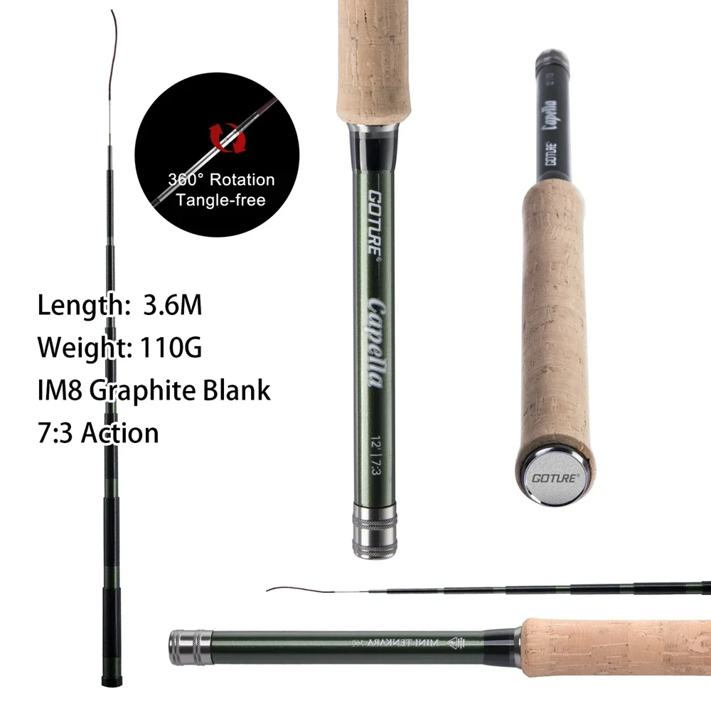 Goture 12FT Classical Tenkara  - Fishing Equipment Fly のレビューと価格